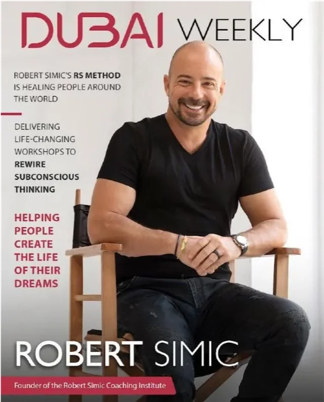 Robert Simic on the cover of Dubai Weekly