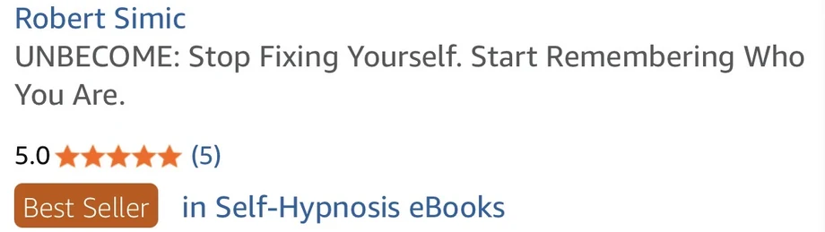 UNBECOME on Amazon &mdash; Best Seller, rated 5.0 from 5 reviews