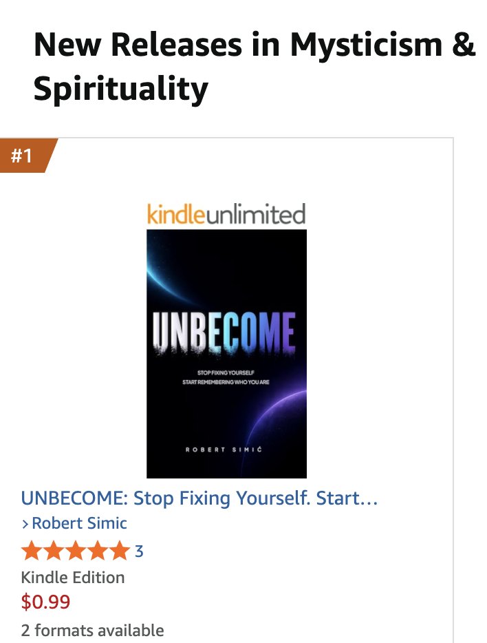 UNBECOME &mdash; #1 New Release in Mysticism & Spirituality on Amazon